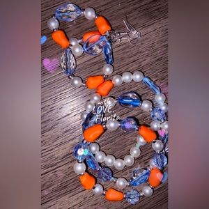 Bracelet and earrings